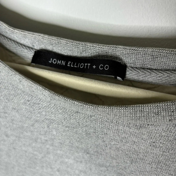 John Elliott Villain  Crewneck Sweatshirt Gray Size 4 (L/XL) Unisex - Picture 6 of 14